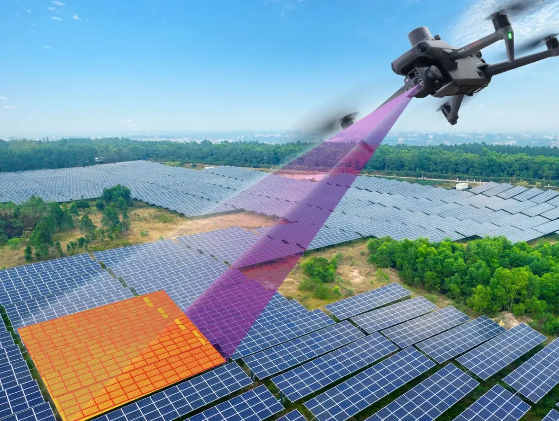 Drone with thermal camera